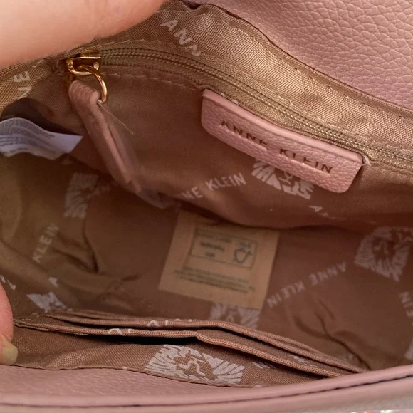 Anne Klein small cross body purse casual beige color - Picture 7 of 8